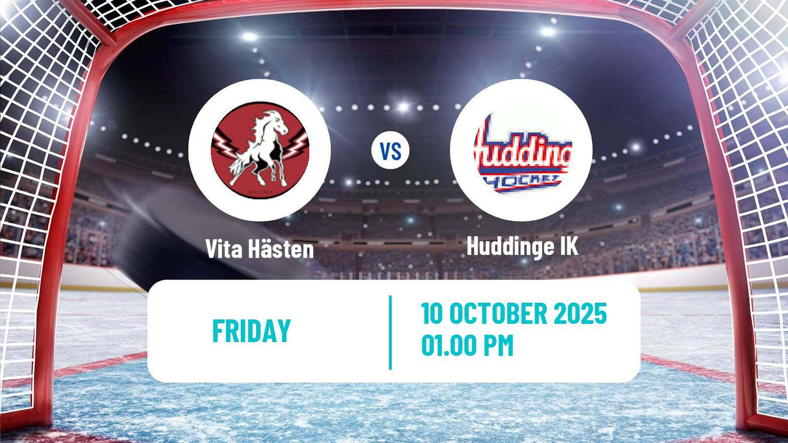Hockey Swedish HockeyEttan Sodra Vita Hästen - Huddinge