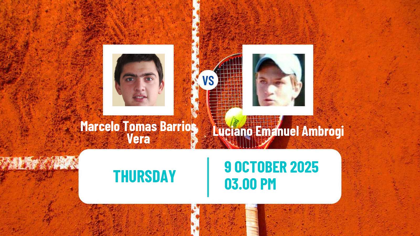 Tennis Cali Challenger Men Marcelo Tomas Barrios Vera - Luciano Emanuel Ambrogi