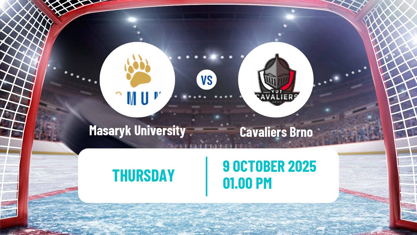 Hockey Czech ULLH Masaryk University - Cavaliers Brno