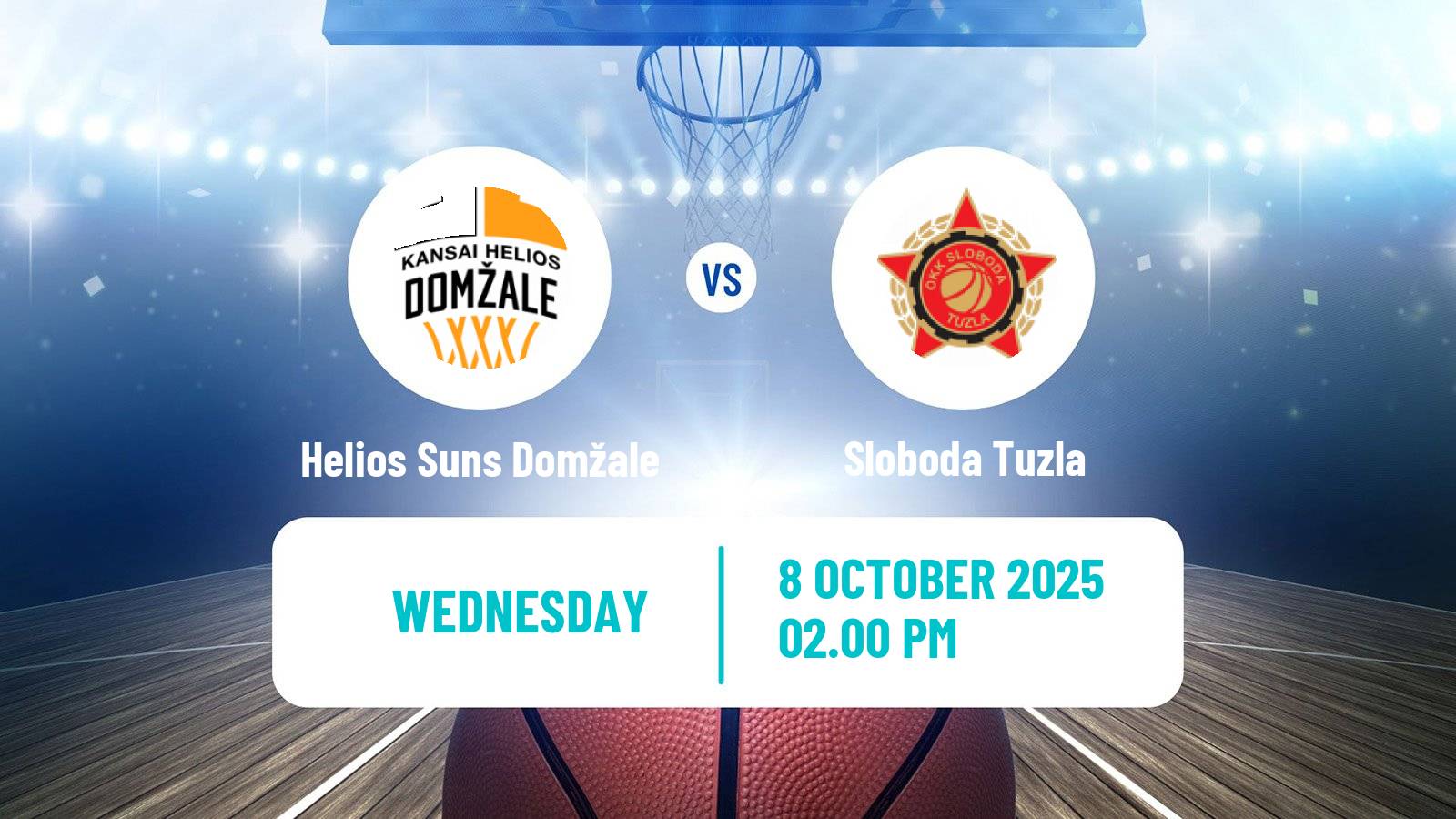 Basketball Adriatic League 2 Helios Suns Domžale - Sloboda Tuzla