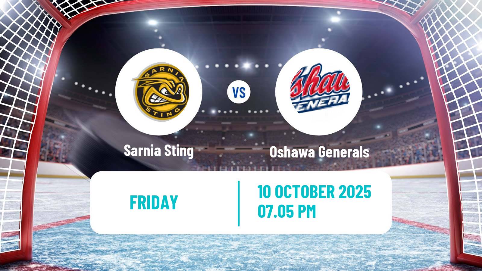Hockey OHL Sarnia Sting - Oshawa Generals