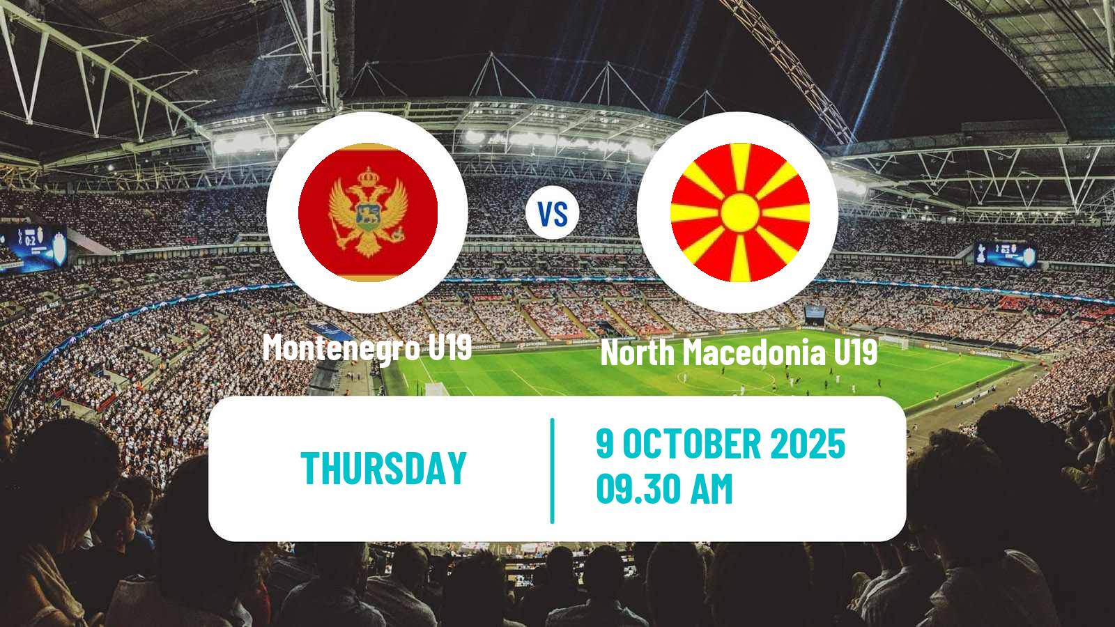 Soccer Friendly Montenegro U19 - North Macedonia U19