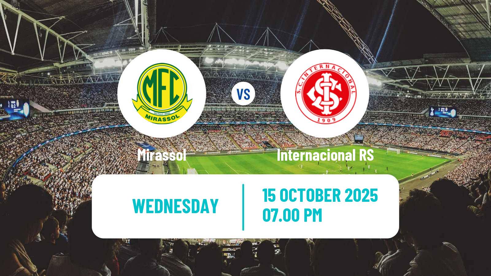 Soccer Brazilian Serie A Mirassol - Internacional RS
