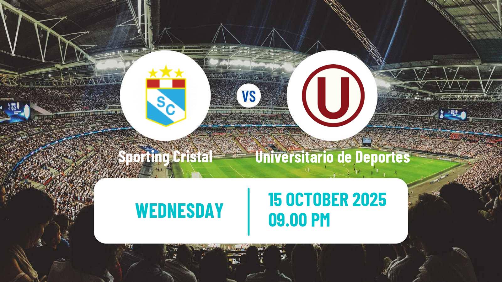Soccer Peruvian Liga 1 Sporting Cristal - Universitario de Deportes