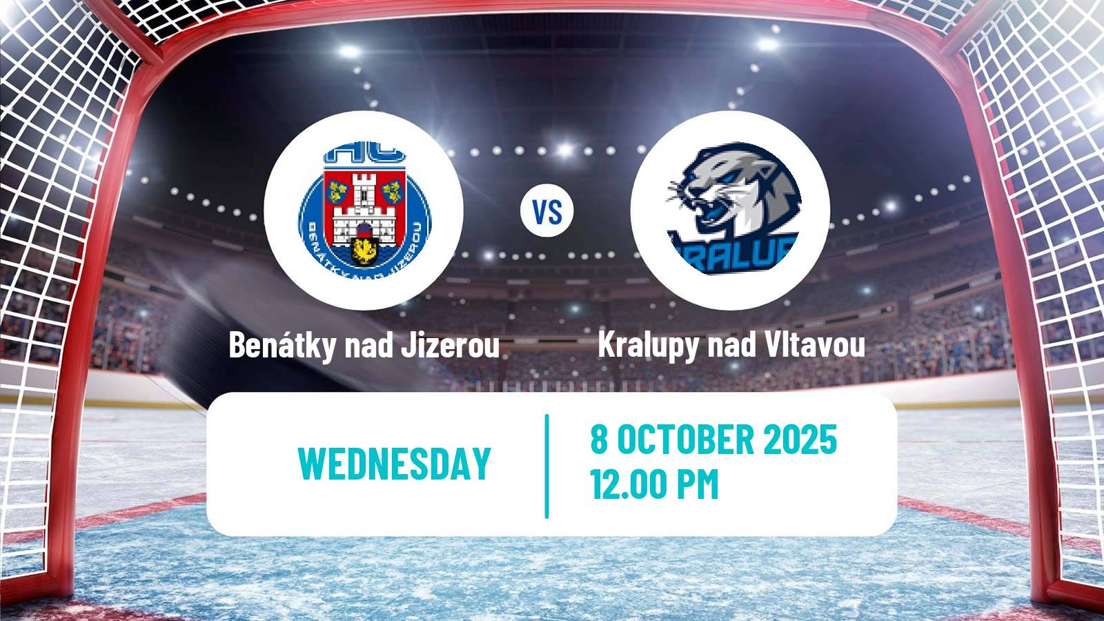 Hockey Czech 2 Liga Hockey West Benátky nad Jizerou - Kralupy nad Vltavou