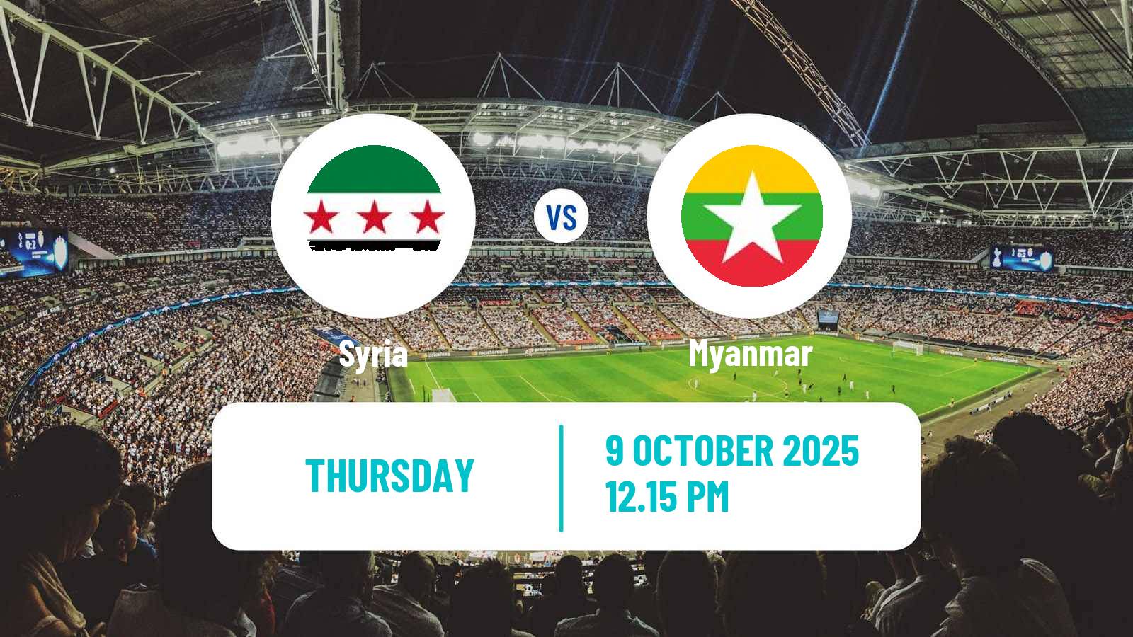 Soccer Asian Cup Syria - Myanmar
