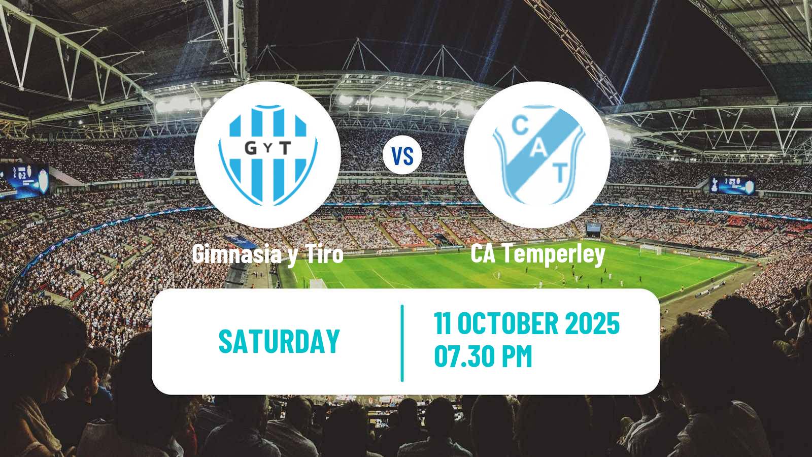 Soccer Argentinian Primera Nacional Gimnasia y Tiro - Temperley