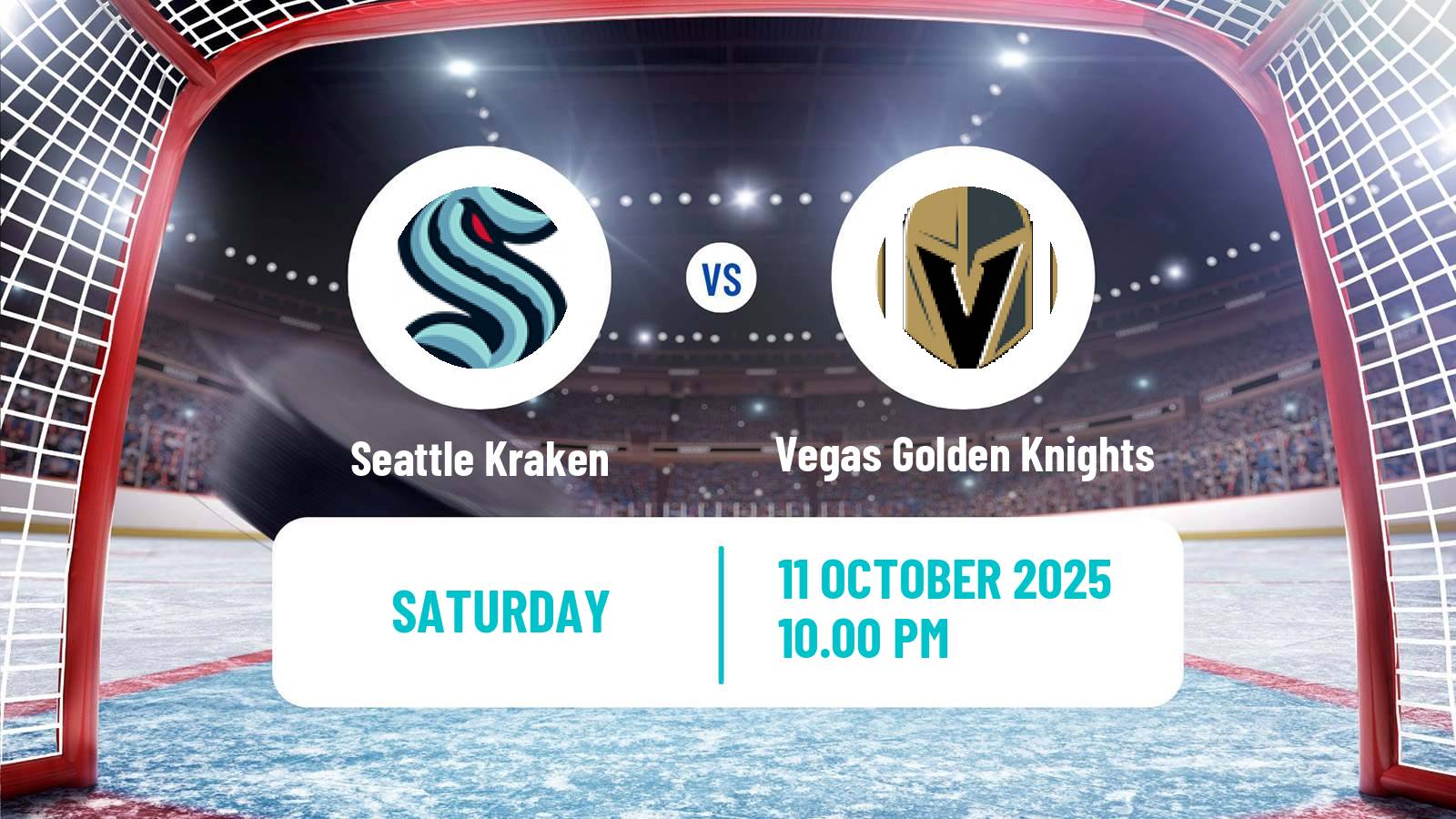 Hockey NHL Seattle Kraken - Vegas Golden Knights