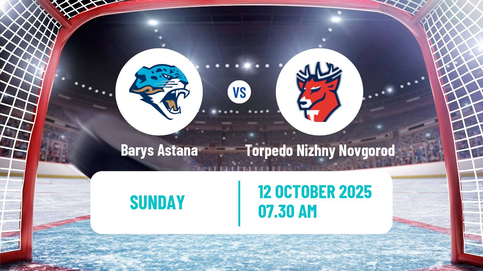 Hockey KHL Barys Astana - Torpedo Nizhny Novgorod