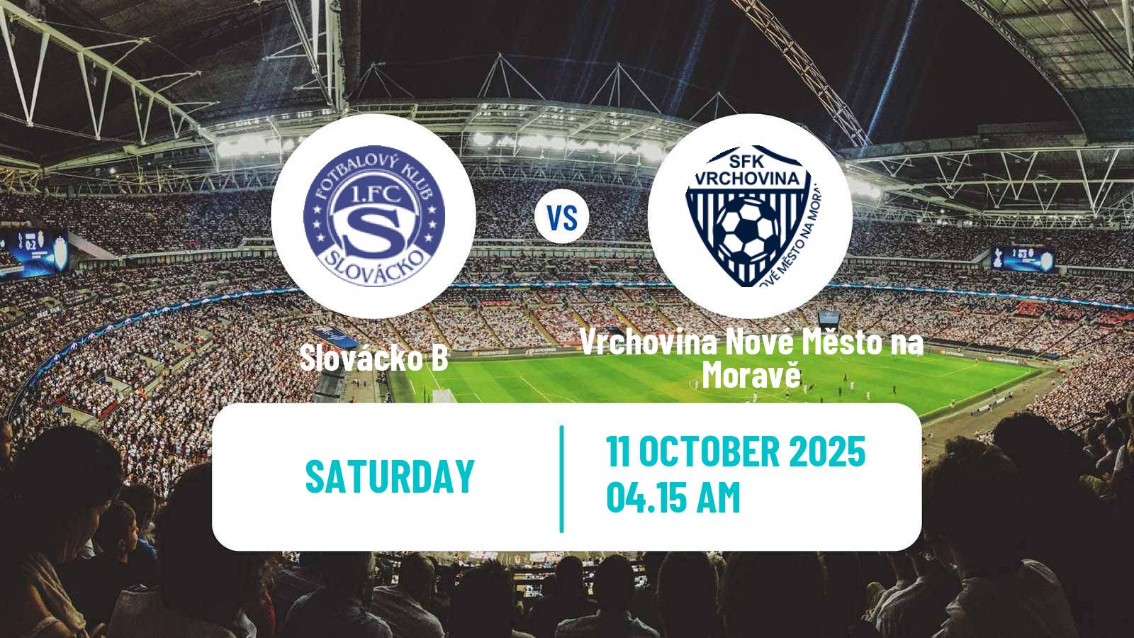 Soccer Czech MSFL Slovácko B - Vrchovina Nové Město na Moravě