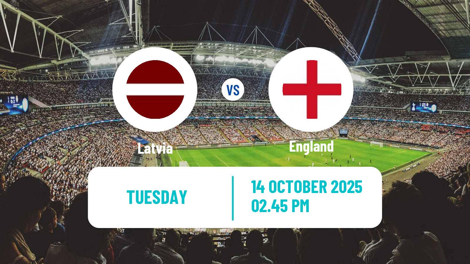 Soccer FIFA World Cup Latvia - England