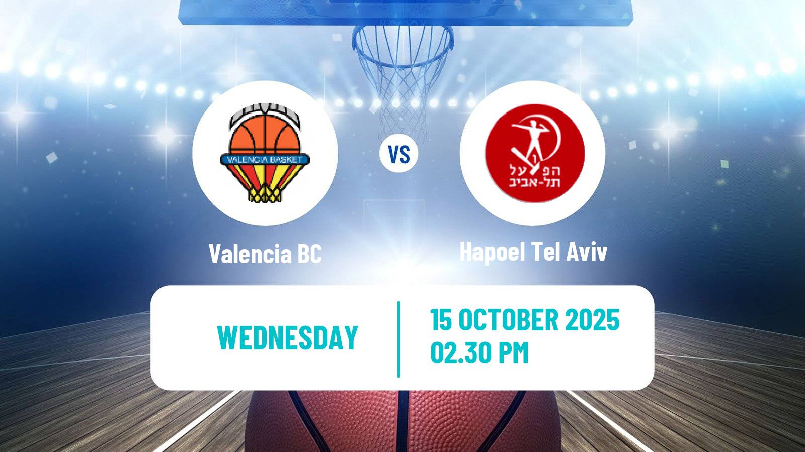 Basketball Euroleague Valencia - Hapoel Tel Aviv