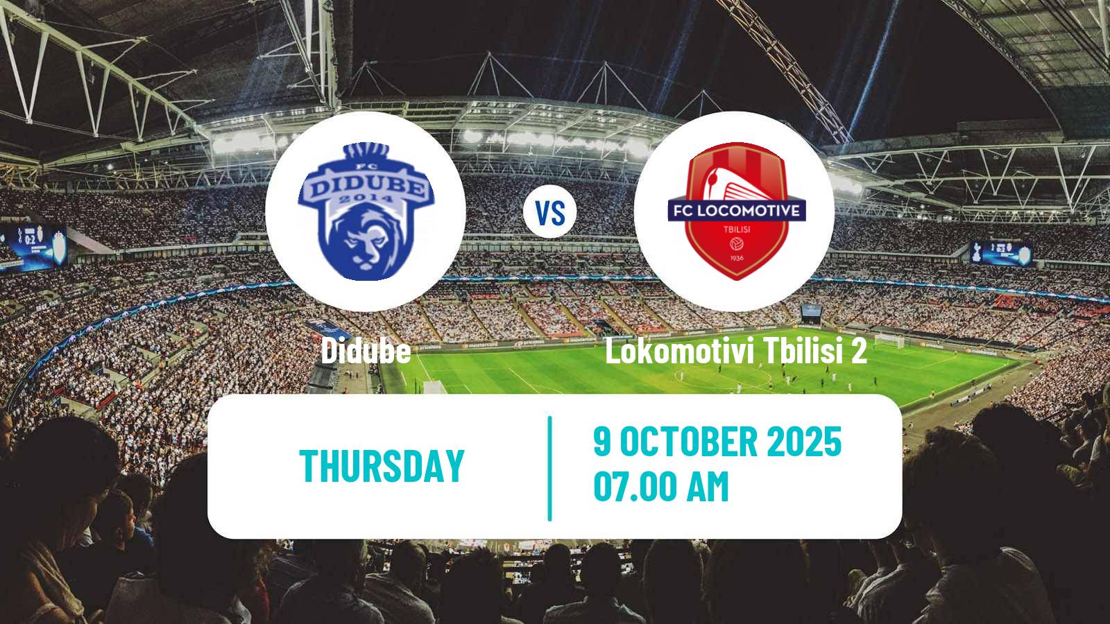 Soccer Georgian Liga 3 Didube - Lokomotivi Tbilisi 2