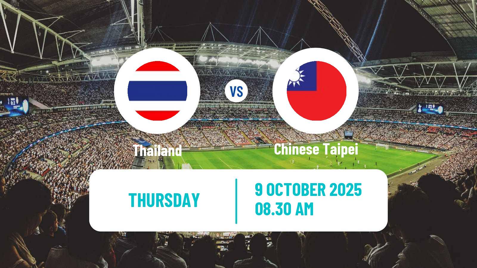 Soccer Asian Cup Thailand - Chinese Taipei