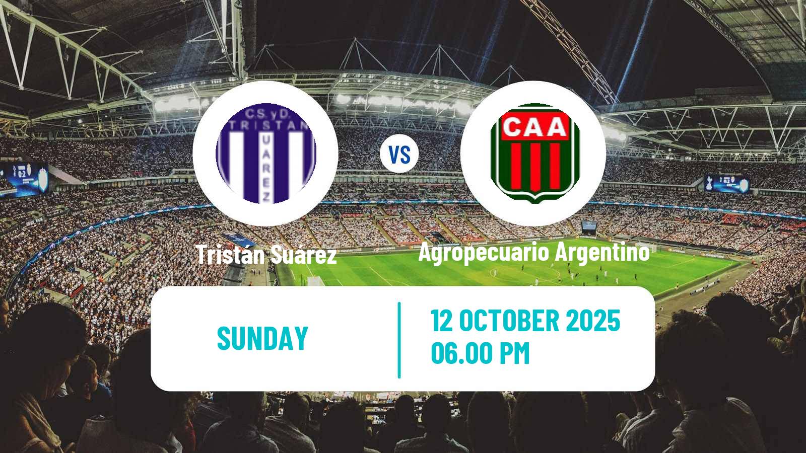Soccer Argentinian Primera Nacional Tristán Suárez - Agropecuario Argentino