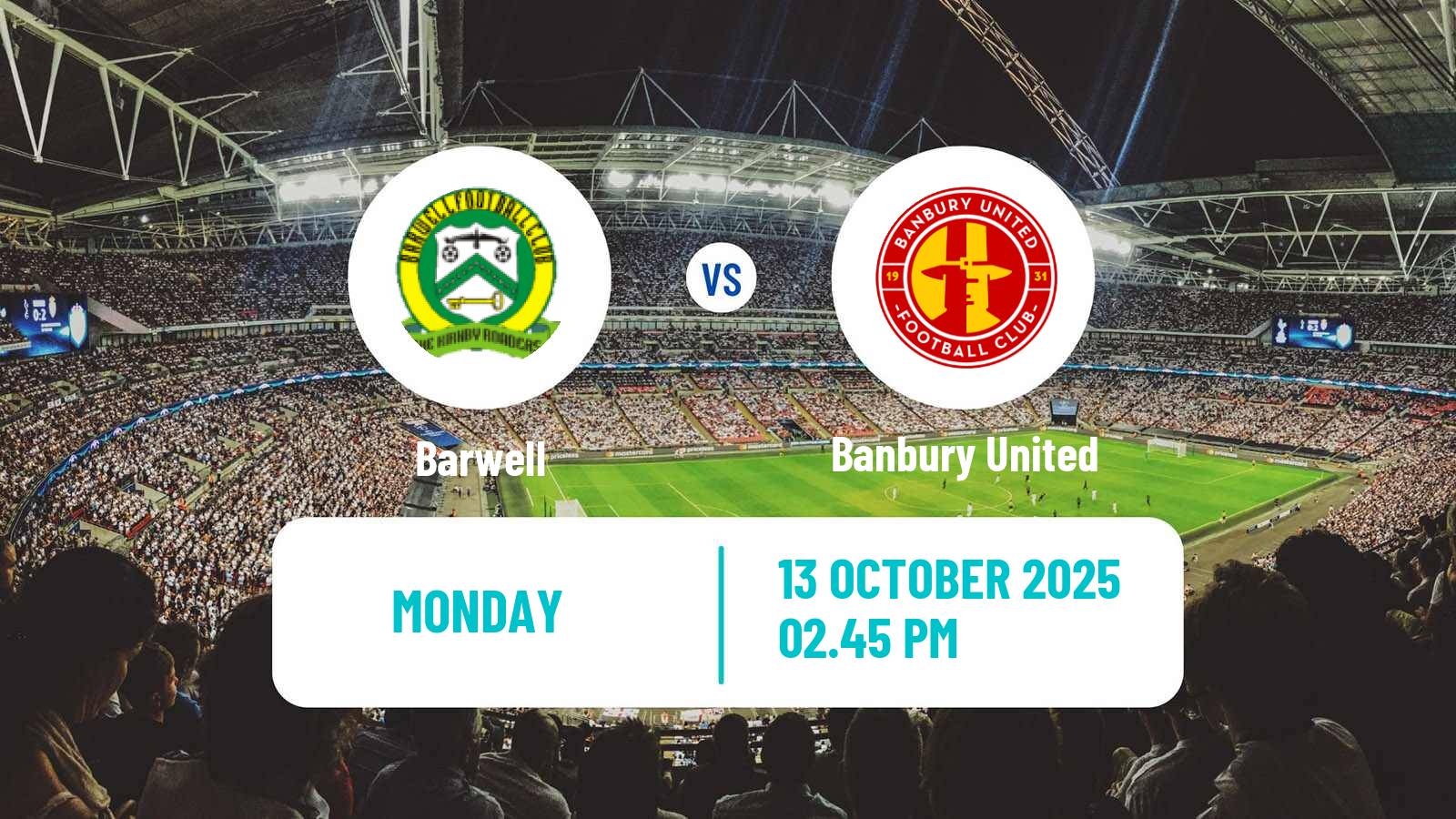 Soccer English Southern League Central Division Barwell - Banbury United