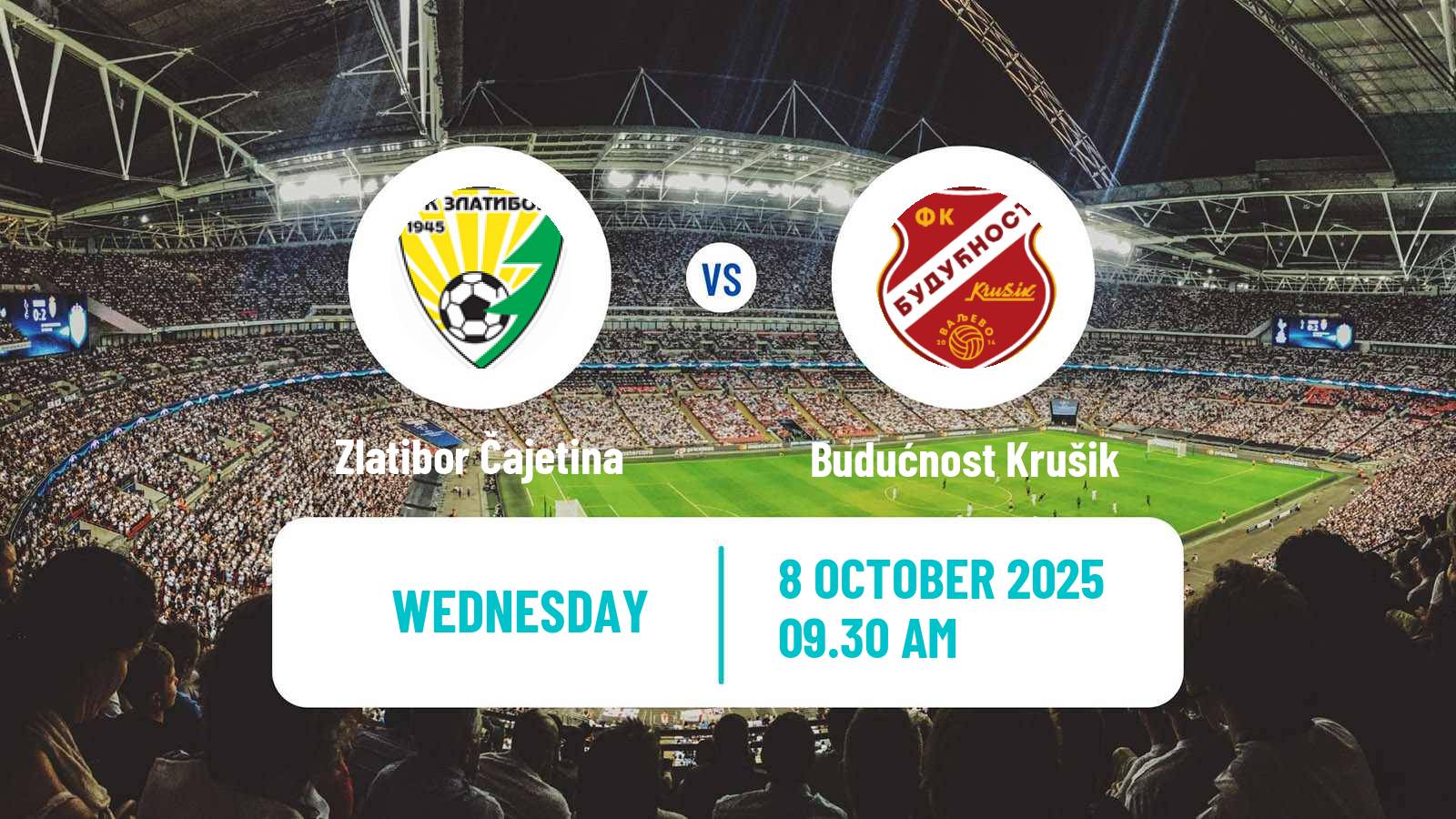 Soccer Serbian Srpska Liga - West Zlatibor Čajetina - Budućnost Krušik