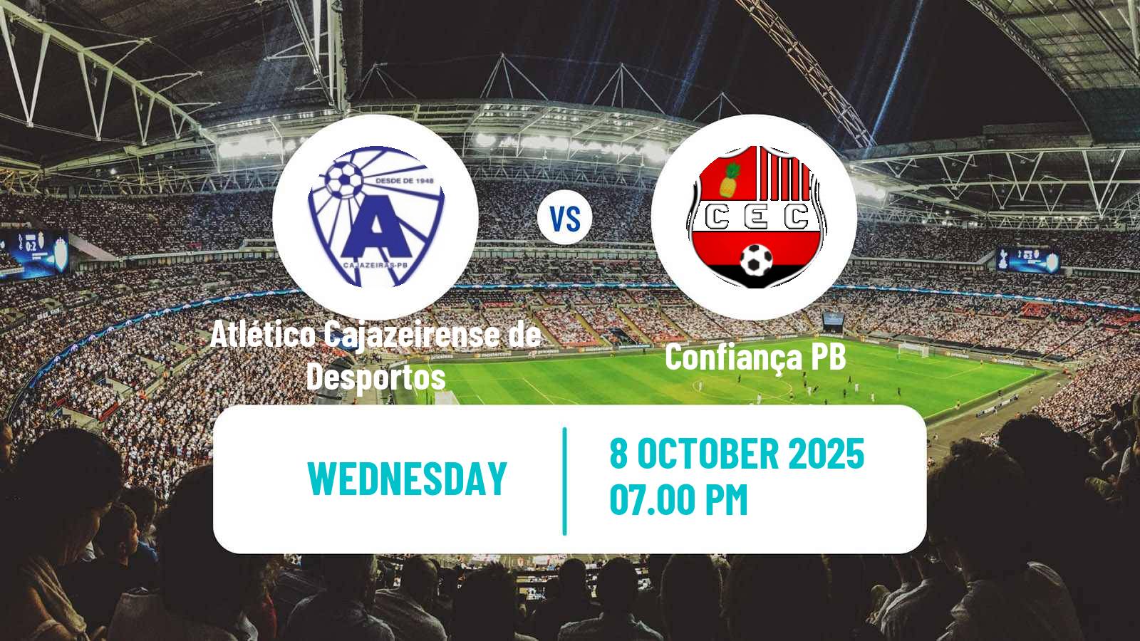 Soccer Brazilian Campeonato Paraibano 2 Atlético Cajazeirense de Desportos - Confiança PB