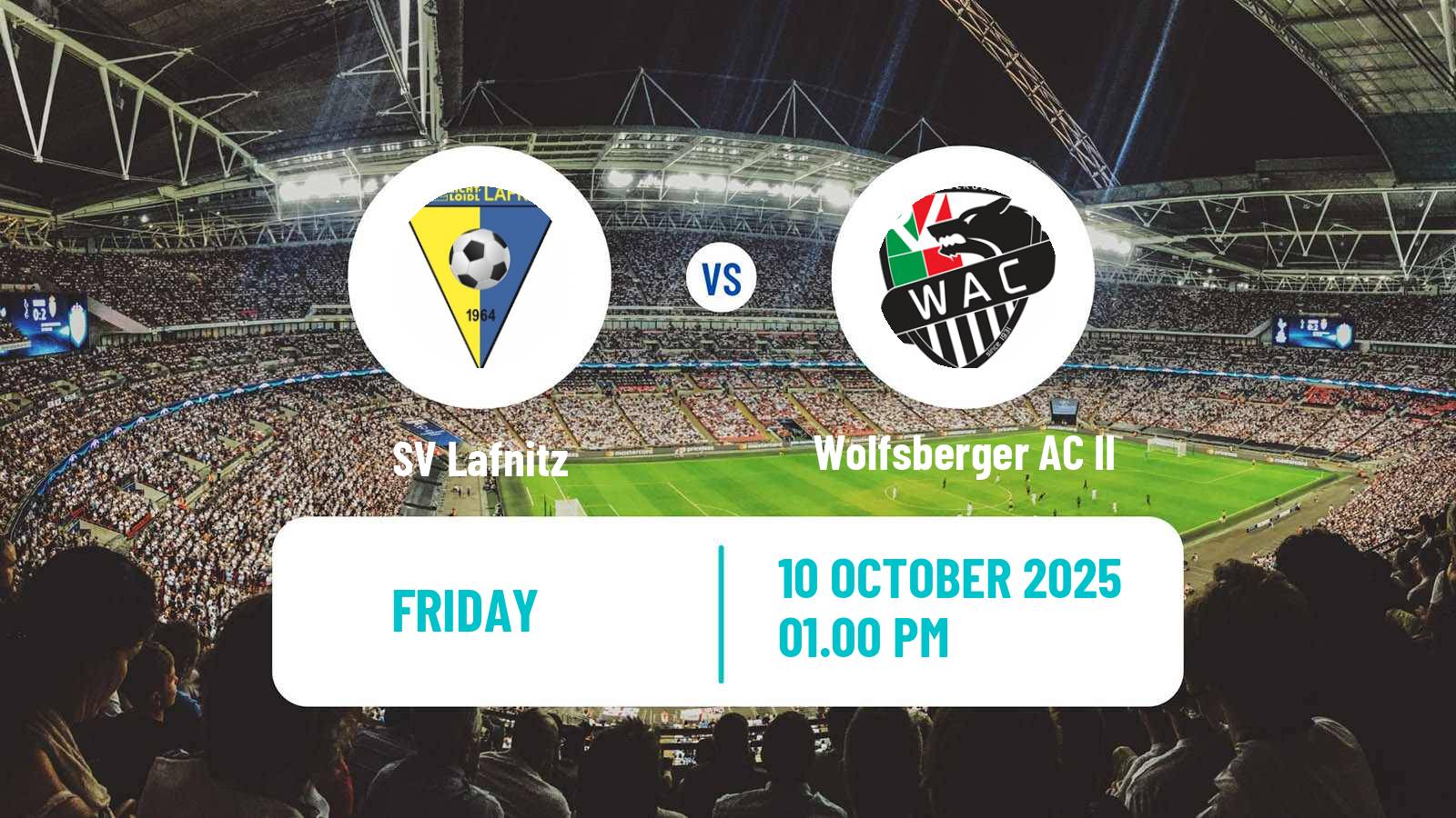 Soccer Austrian Regionalliga Central Lafnitz - Wolfsberger AC II