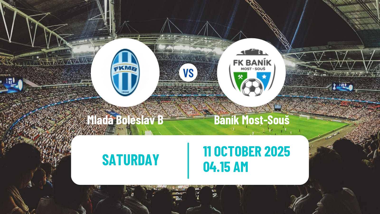 Soccer Czech CFL Group B Mladá Boleslav B - Baník Most-Souš