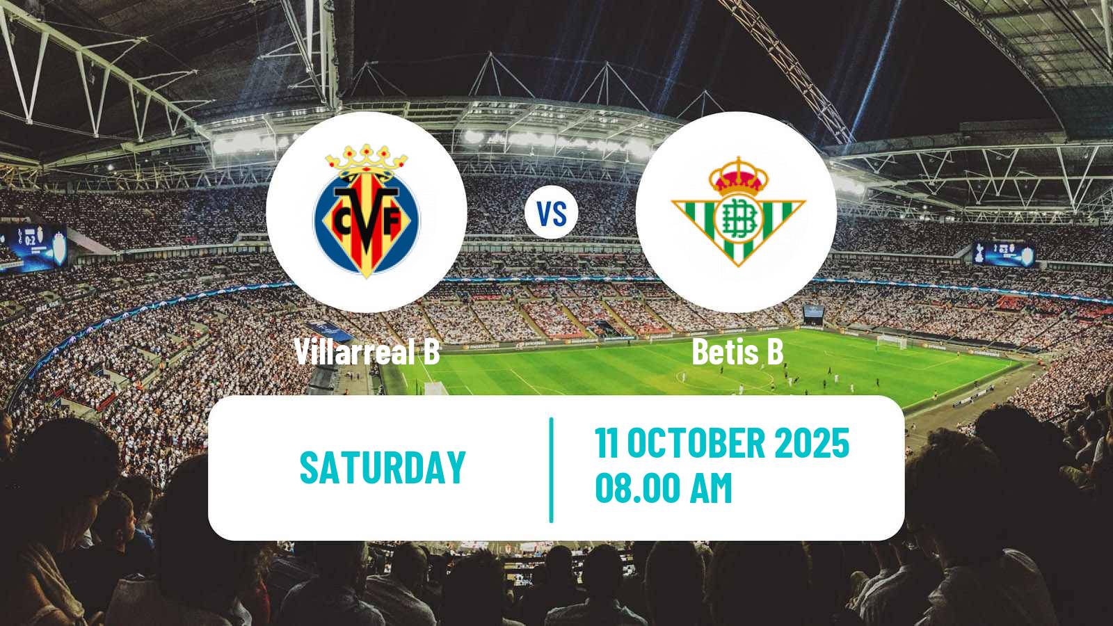 Soccer Spanish Primera RFEF Group 2 Villarreal B - Betis B