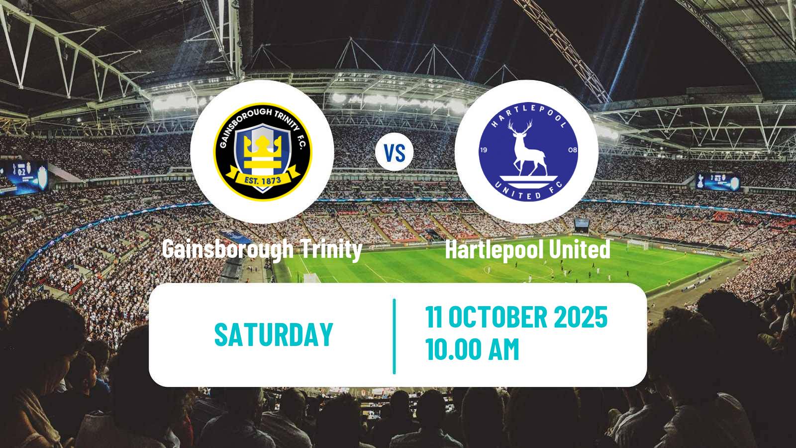 Soccer English FA Cup Gainsborough Trinity - Hartlepool United