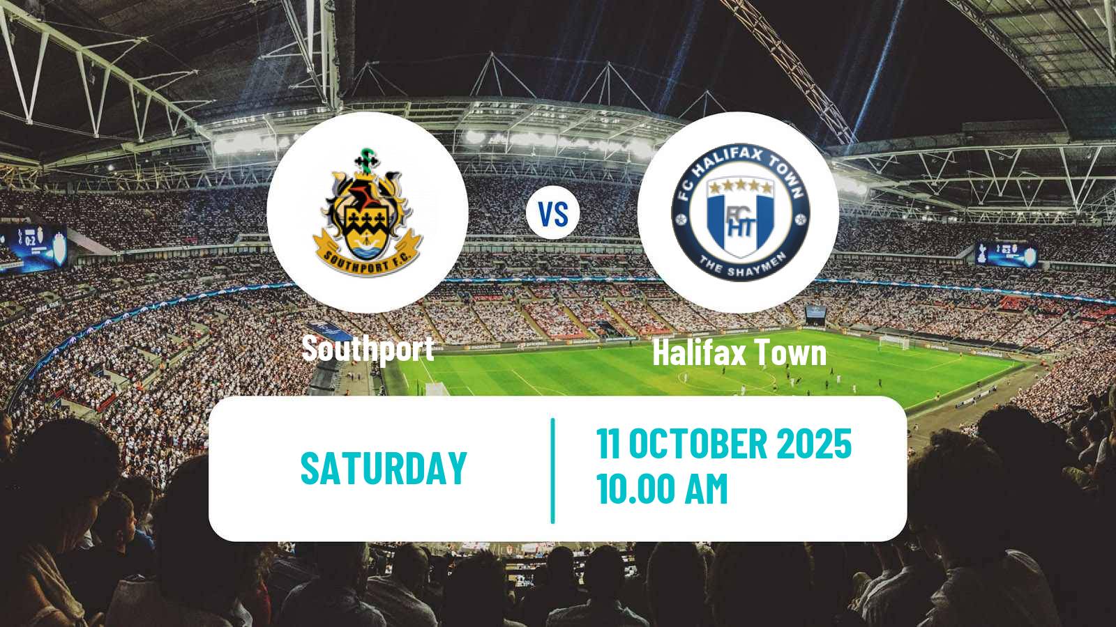 Soccer English FA Cup Southport - Halifax Town