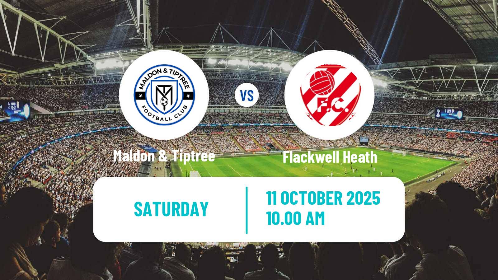 Soccer English FA Cup Maldon & Tiptree - Flackwell Heath