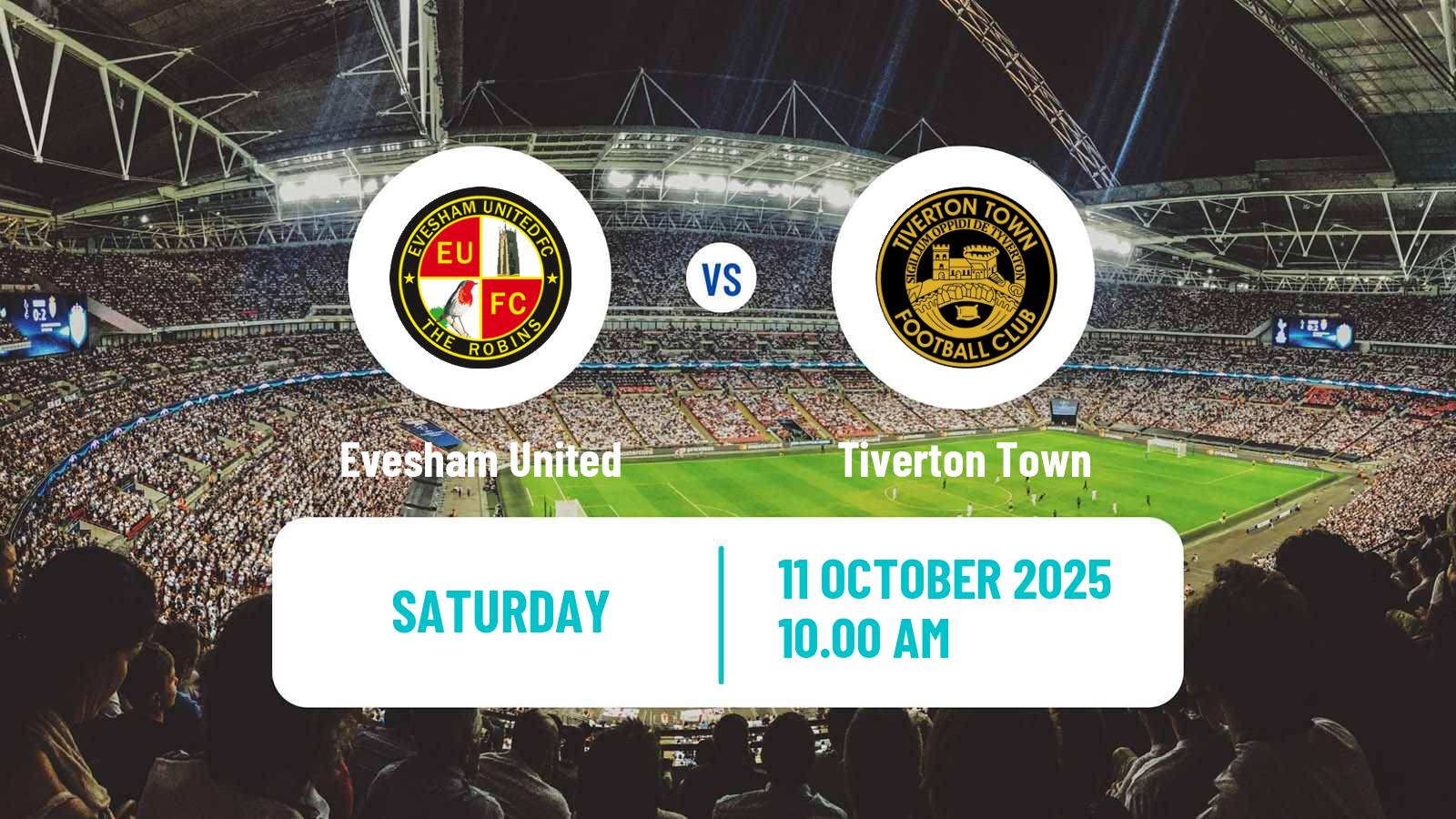 Soccer English Southern League South Division Evesham United - Tiverton Town