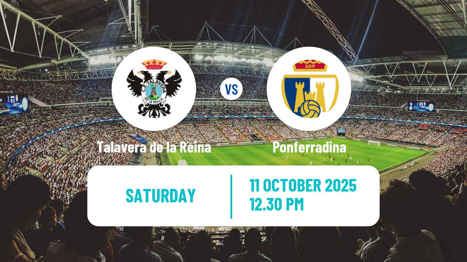 Soccer Spanish Primera RFEF Group 1 Talavera de la Reina - Ponferradina