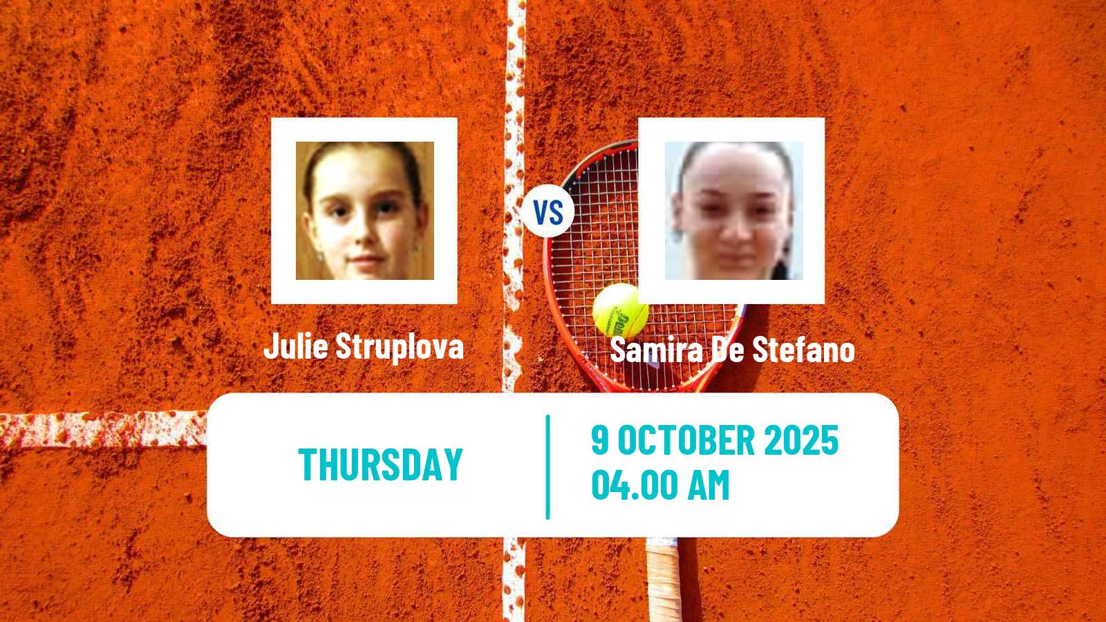 Tennis ITF W35 Santa Margherita Di Pula 10 Women Julie Struplova - Samira De Stefano
