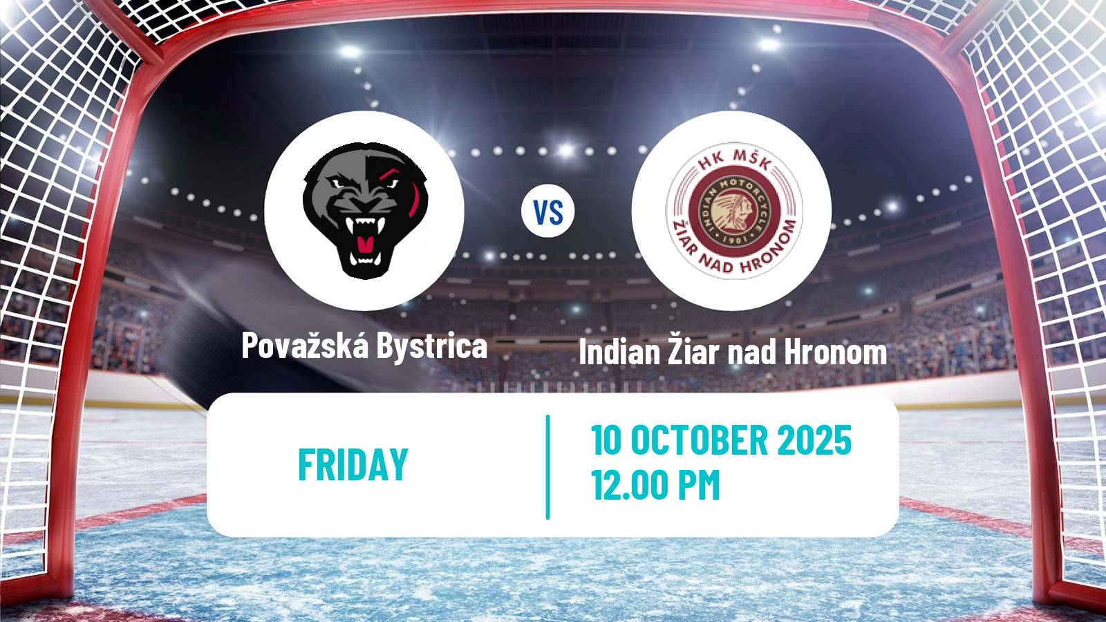 Hockey Slovak 1 Liga Hockey Považská Bystrica - Indian Žiar nad Hronom
