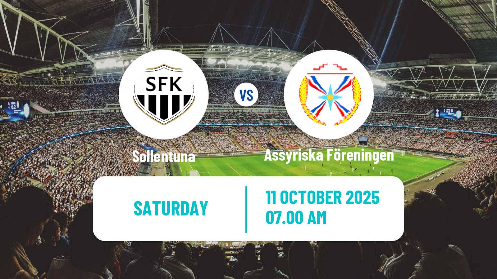 Soccer Swedish Division 1 Norra Sollentuna - Assyriska Föreningen