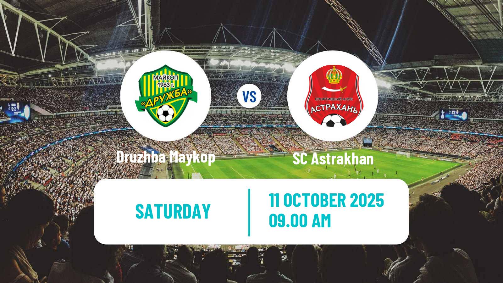 Soccer FNL 2 Division B Group 1 Druzhba Maykop - Astrakhan
