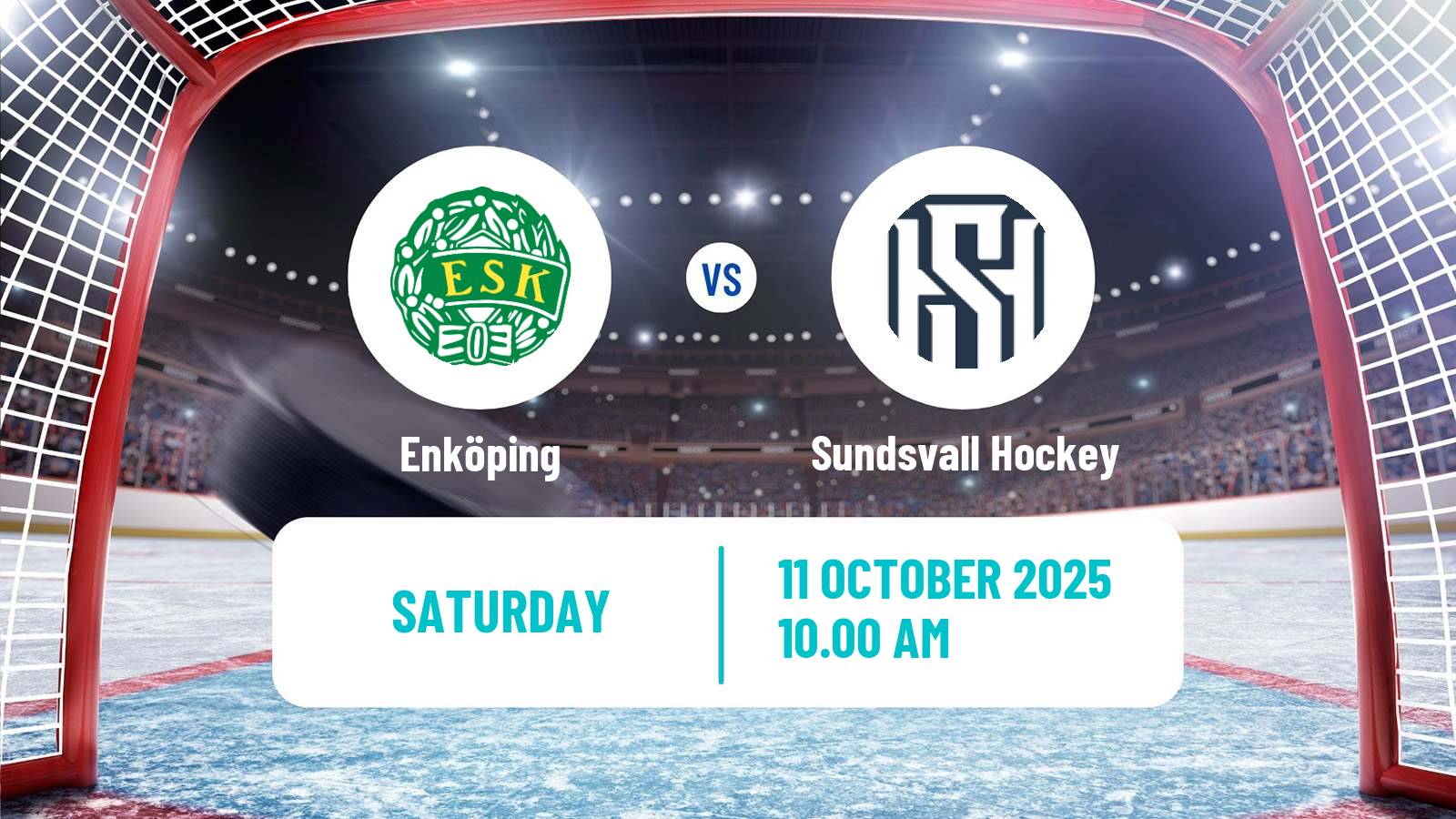 Hockey Swedish HockeyEttan Norra Enköping - Sundsvall Hockey