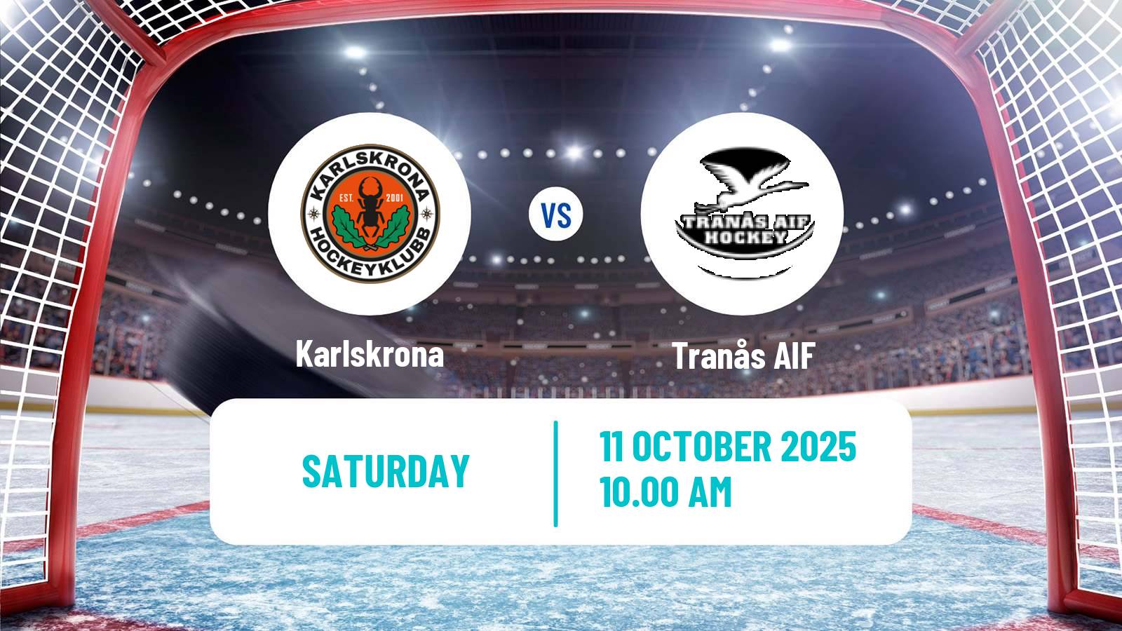 Hockey Swedish HockeyEttan Sodra Karlskrona - Tranås
