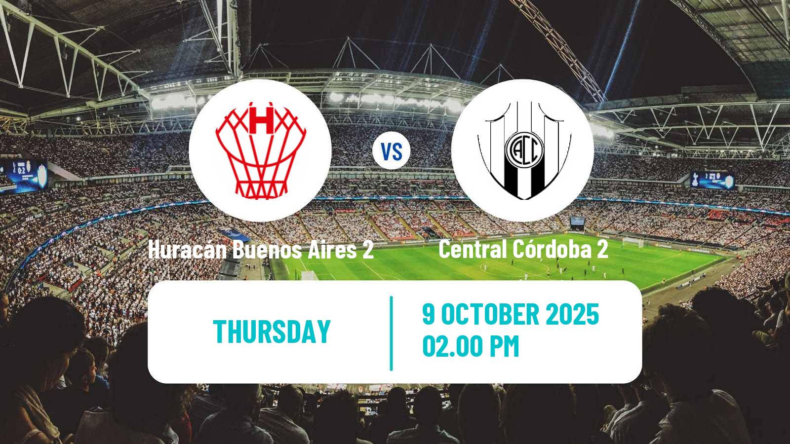 Soccer Argentinian Reserve League Huracán Buenos Aires 2 - Central Córdoba 2