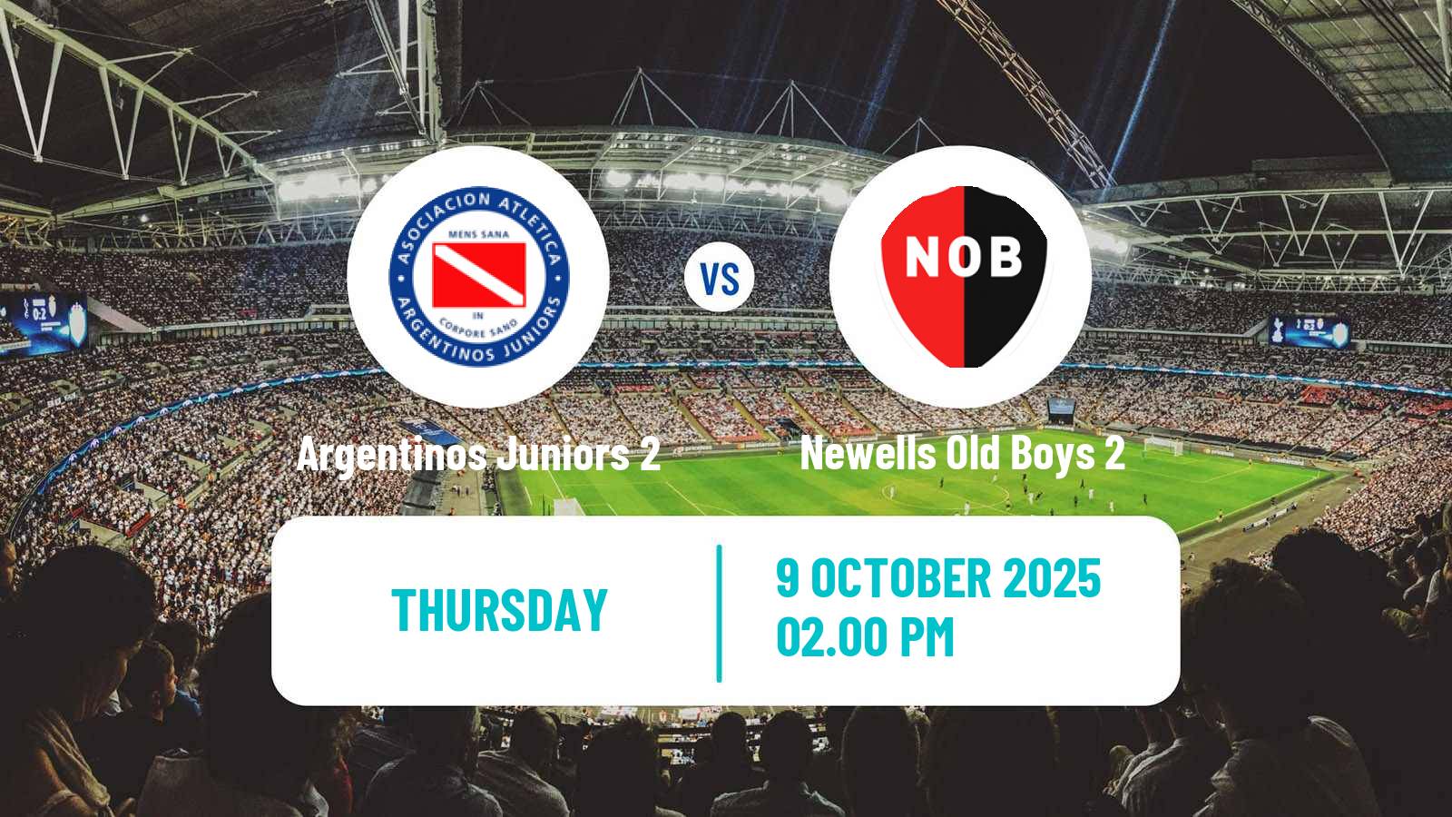 Soccer Argentinian Reserve League Argentinos Juniors 2 - Newells Old Boys 2