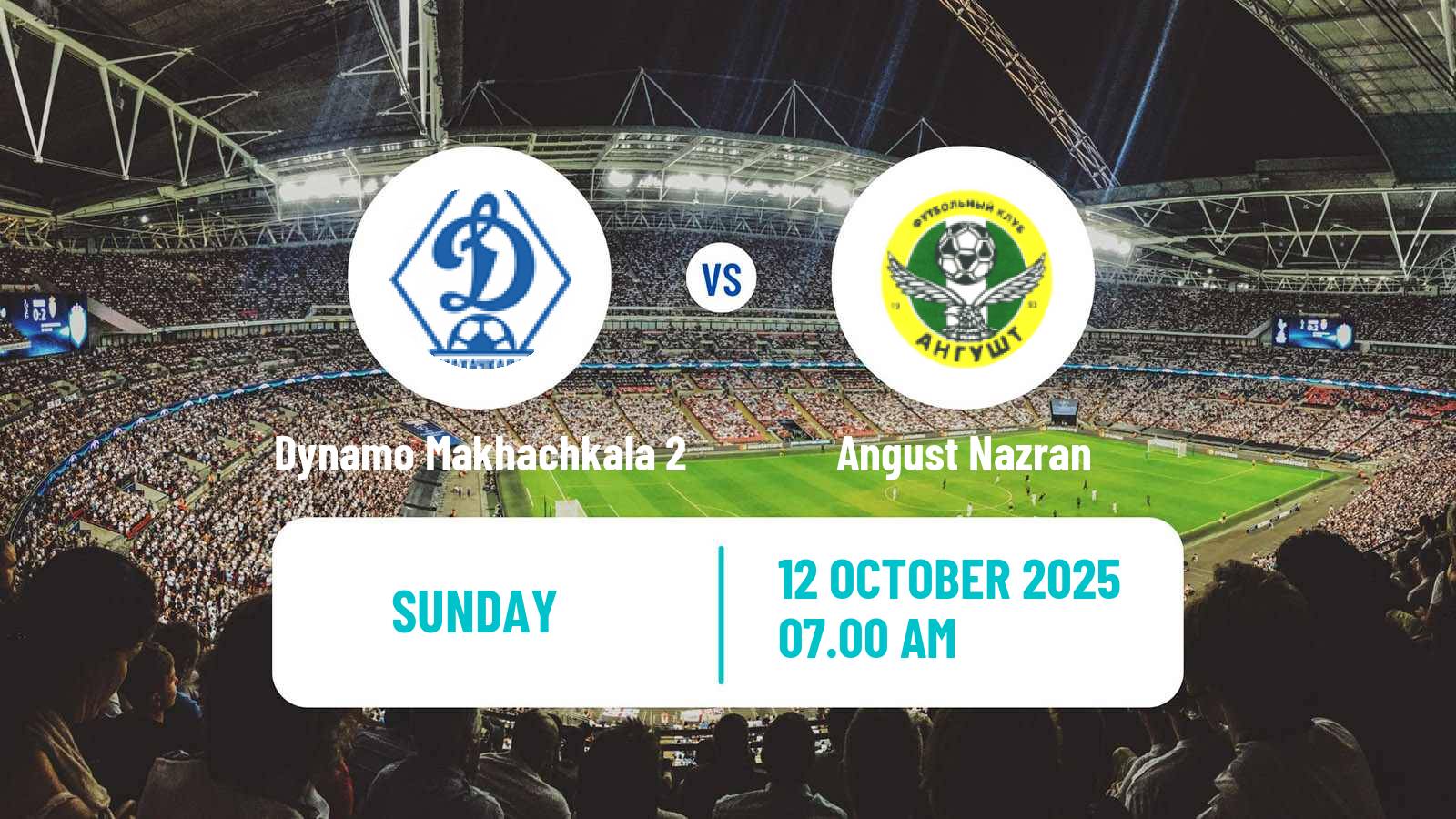 Soccer FNL 2 Division B Group 1 Dynamo Makhachkala 2 - Angust Nazran