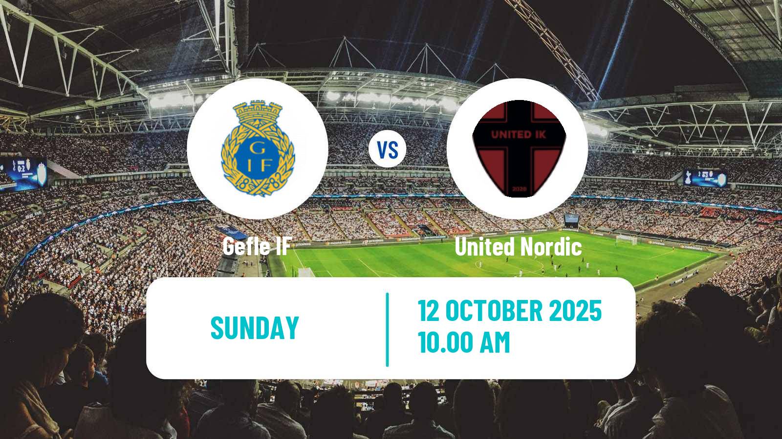 Soccer Swedish Division 1 Norra Gefle - United Nordic