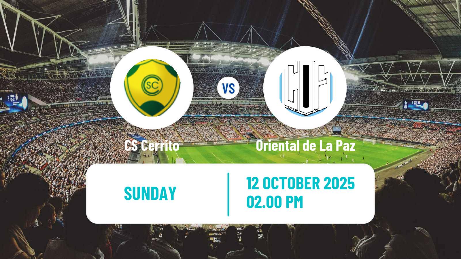Soccer Uruguayan Segunda Division Cerrito - Oriental de La Paz
