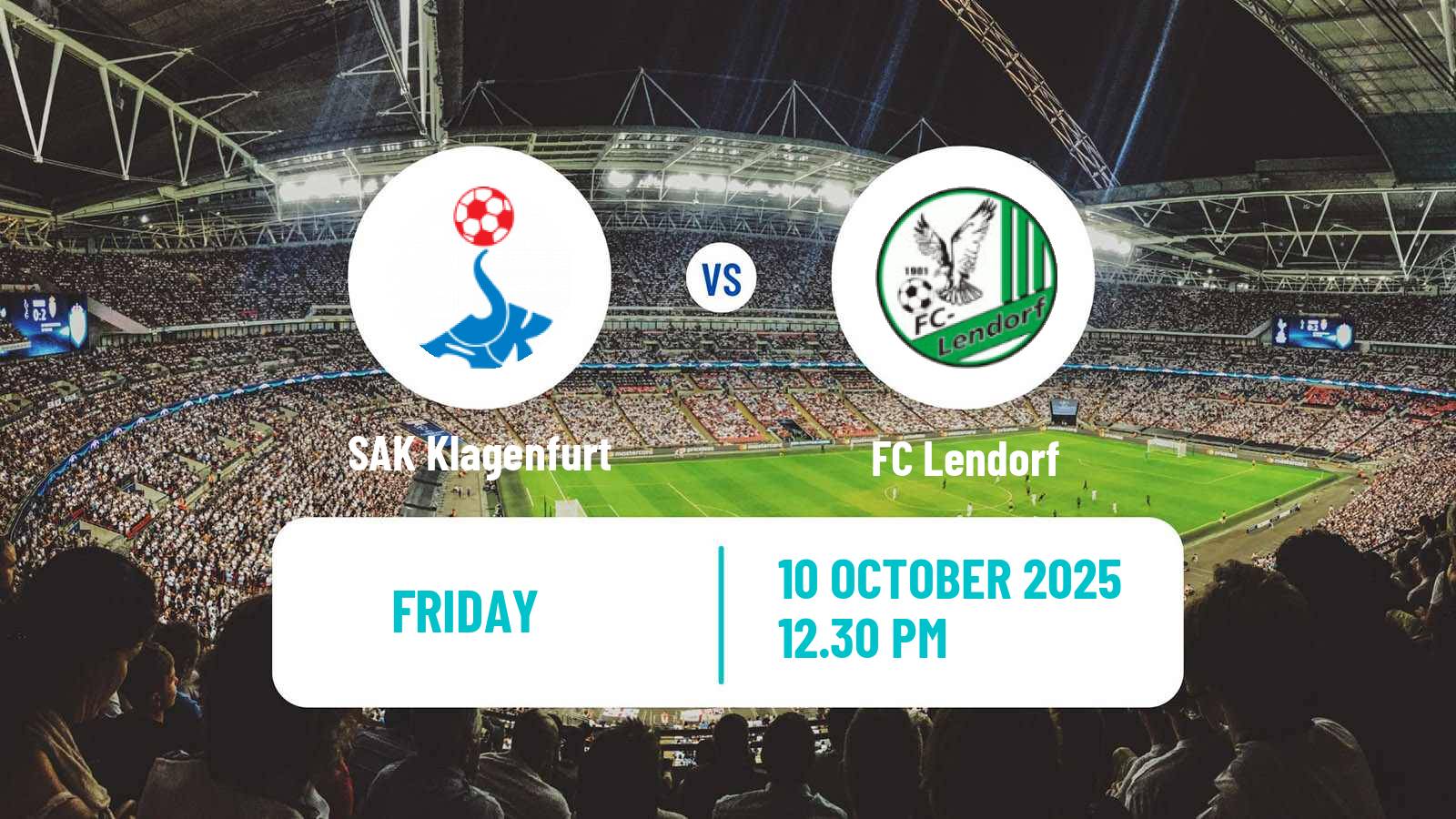 Soccer Austrian Landesliga Karnten SAK Klagenfurt - Lendorf