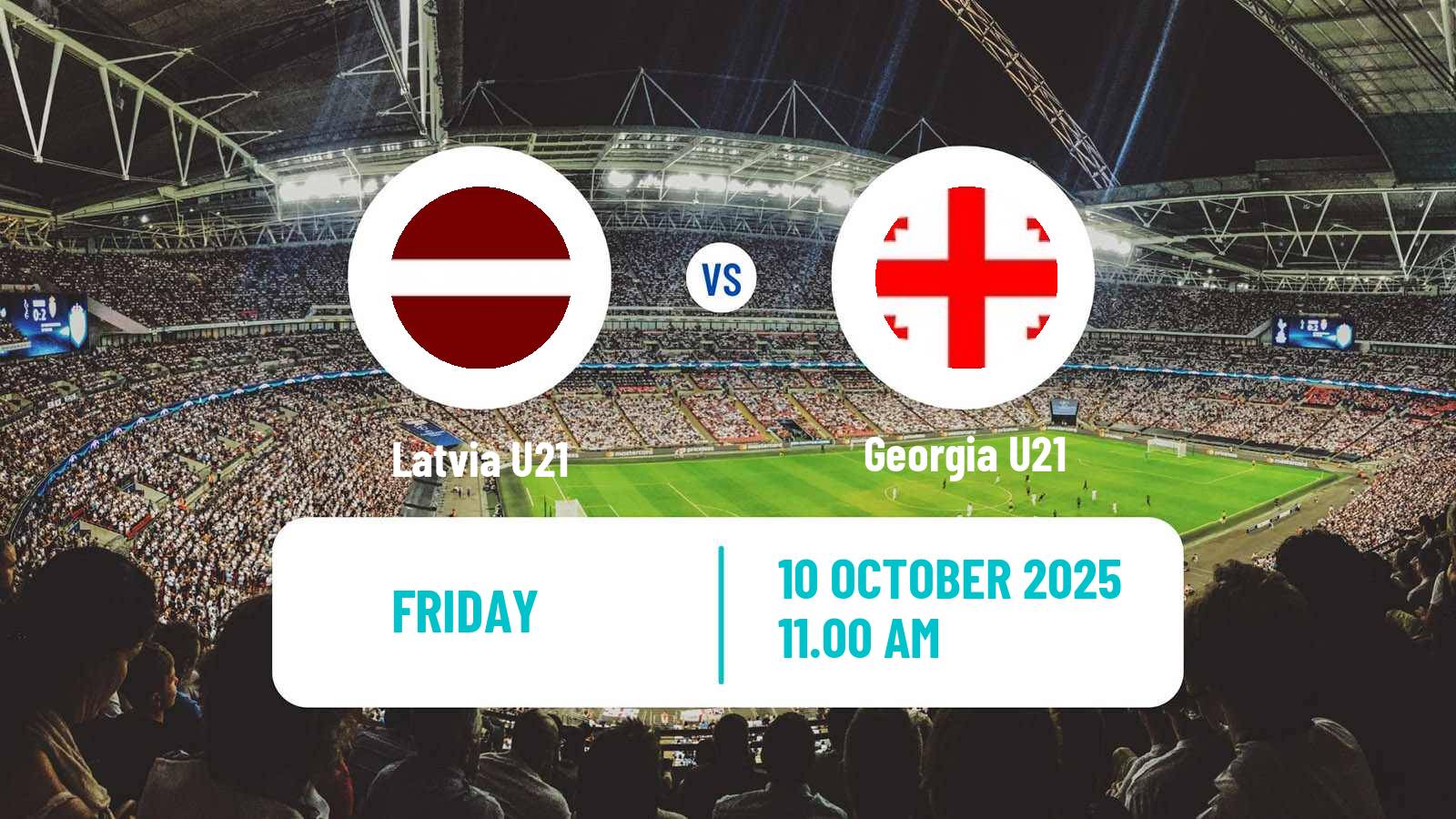 Soccer UEFA Euro U21 Latvia U21 - Georgia U21