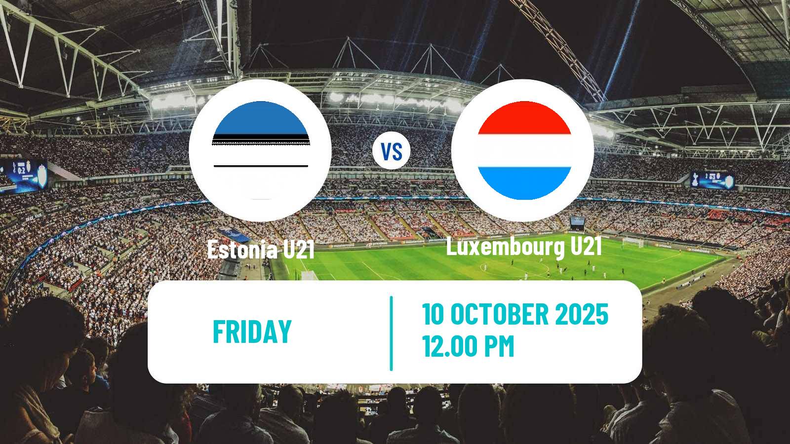 Soccer UEFA Euro U21 Estonia U21 - Luxembourg U21