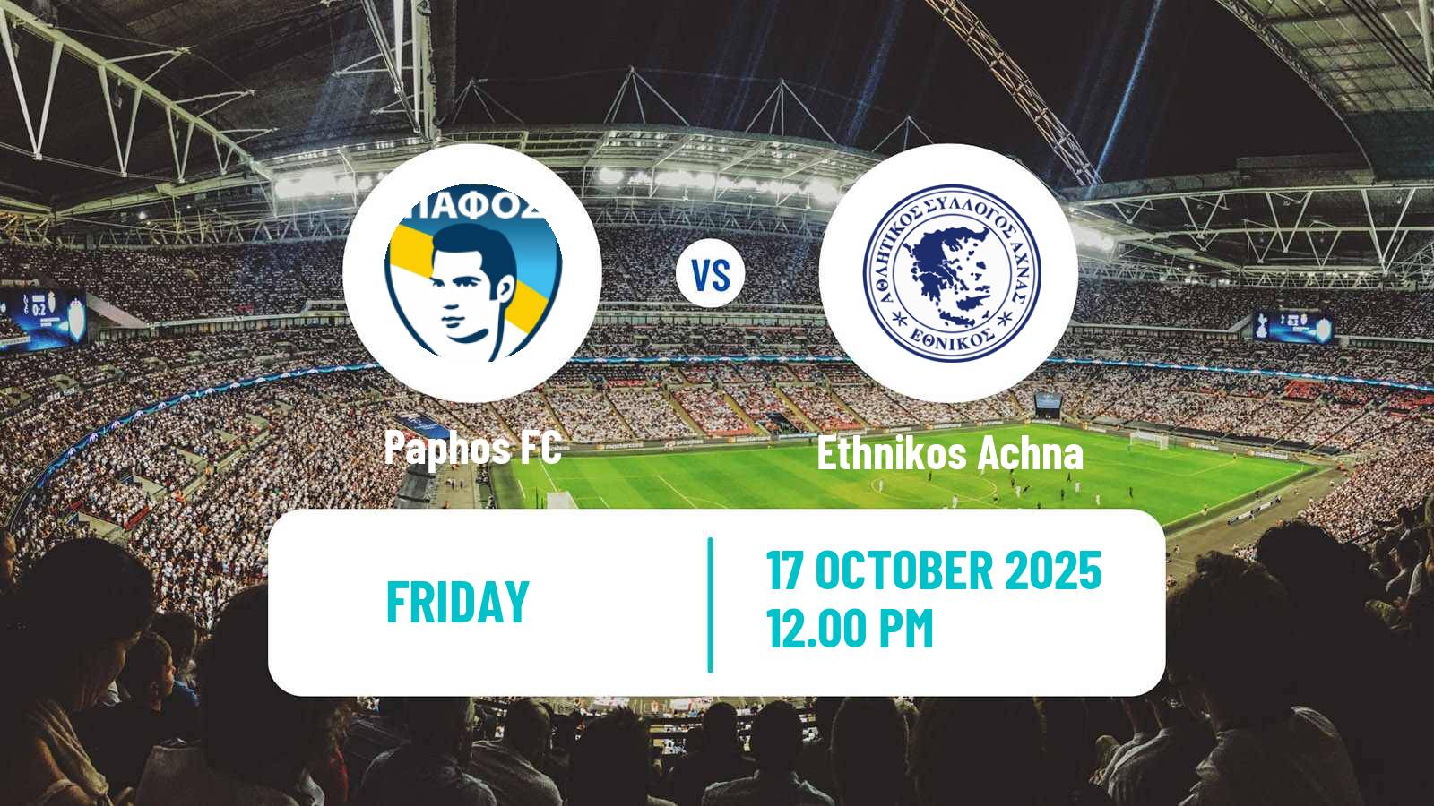 Soccer Cypriot First Division Paphos - Ethnikos Achna