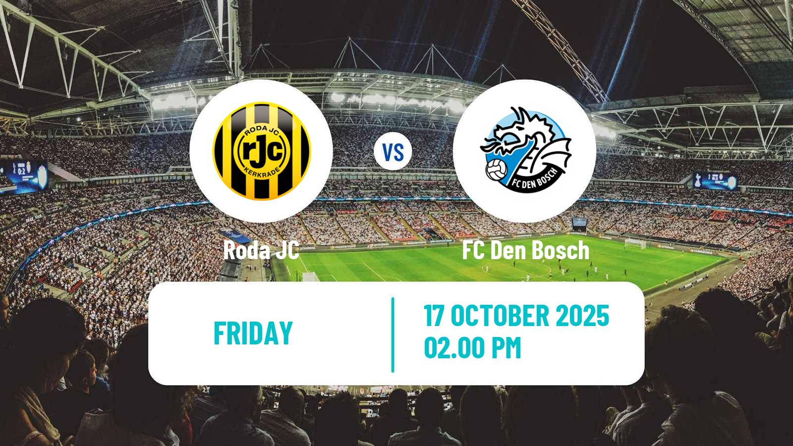 Soccer Dutch Eerste Divisie Roda - Den Bosch