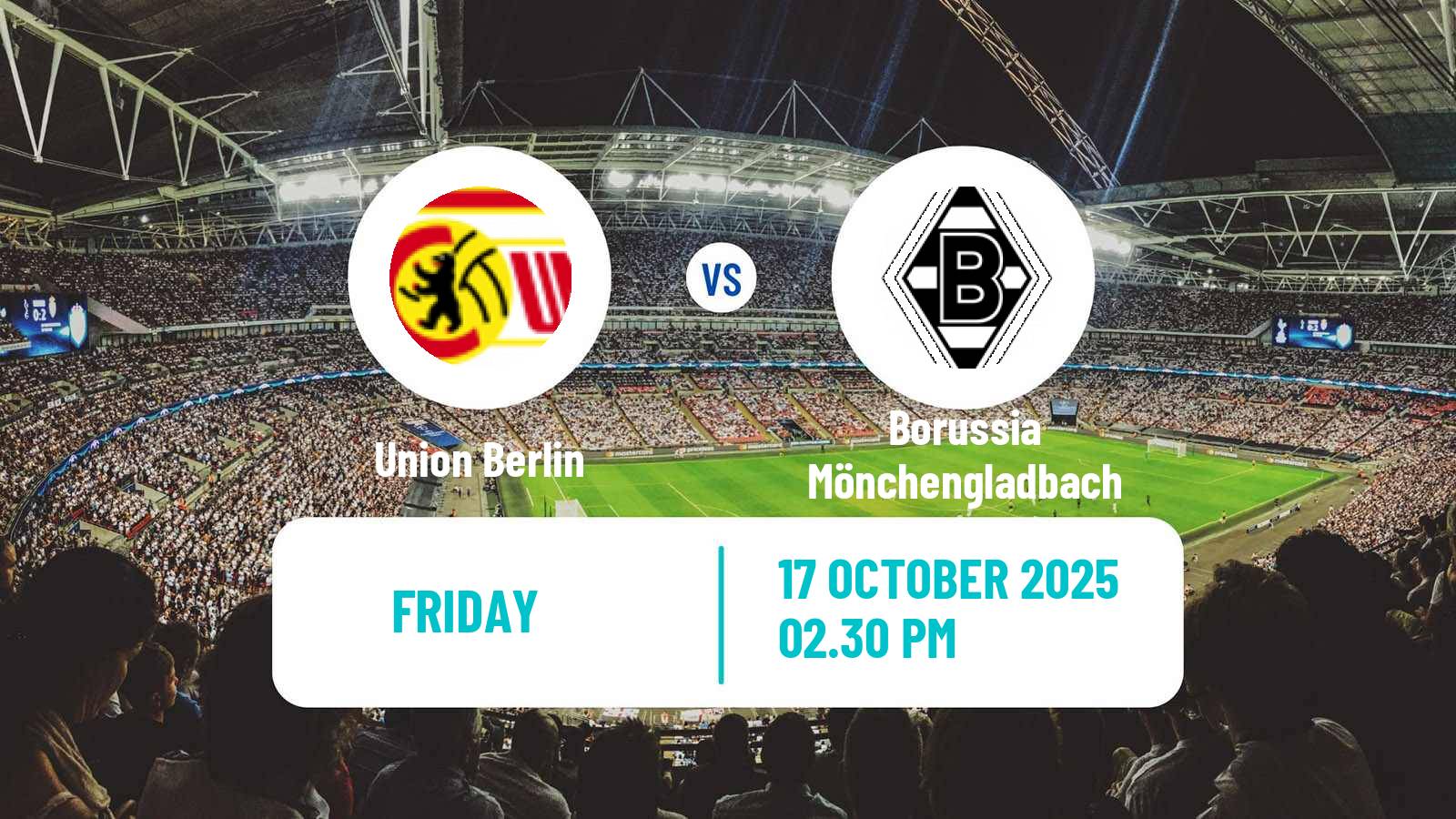 Soccer German Bundesliga Union Berlin - Borussia Mönchengladbach