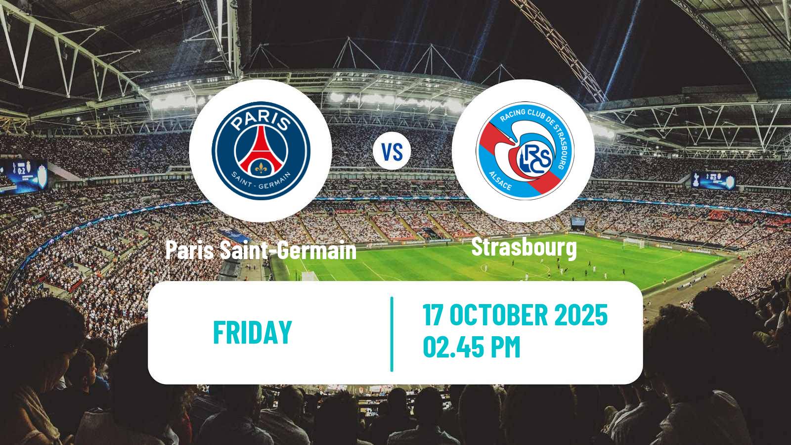 Soccer French Ligue 1 Paris Saint-Germain - Strasbourg