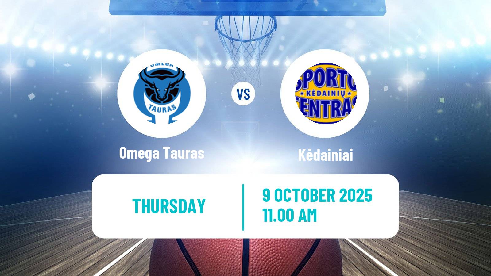 Basketball Lietuvos NKL Omega Tauras - Kėdainiai
