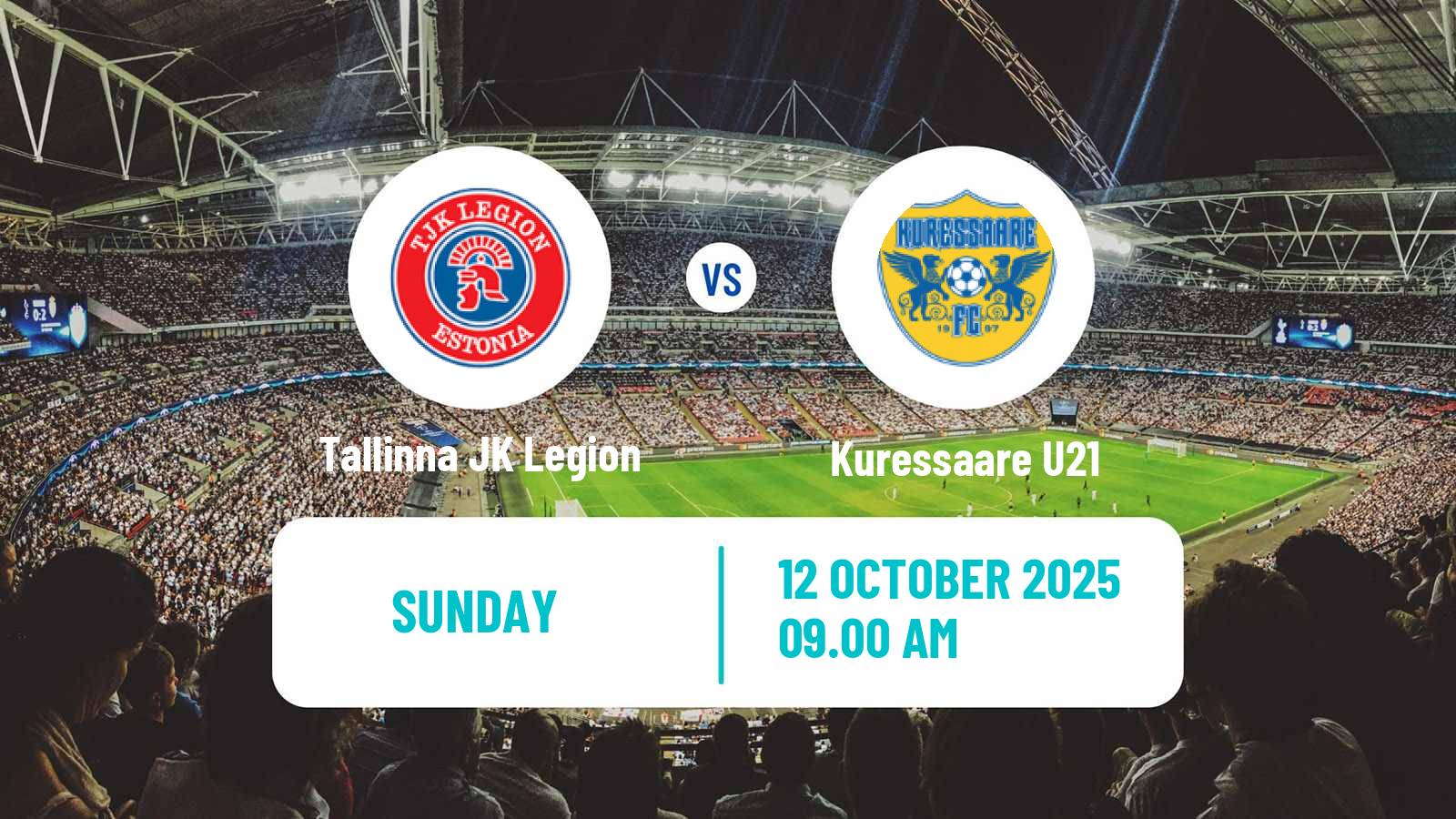 Soccer Estonian Esiliiga B Tallinna JK Legion - Kuressaare U21